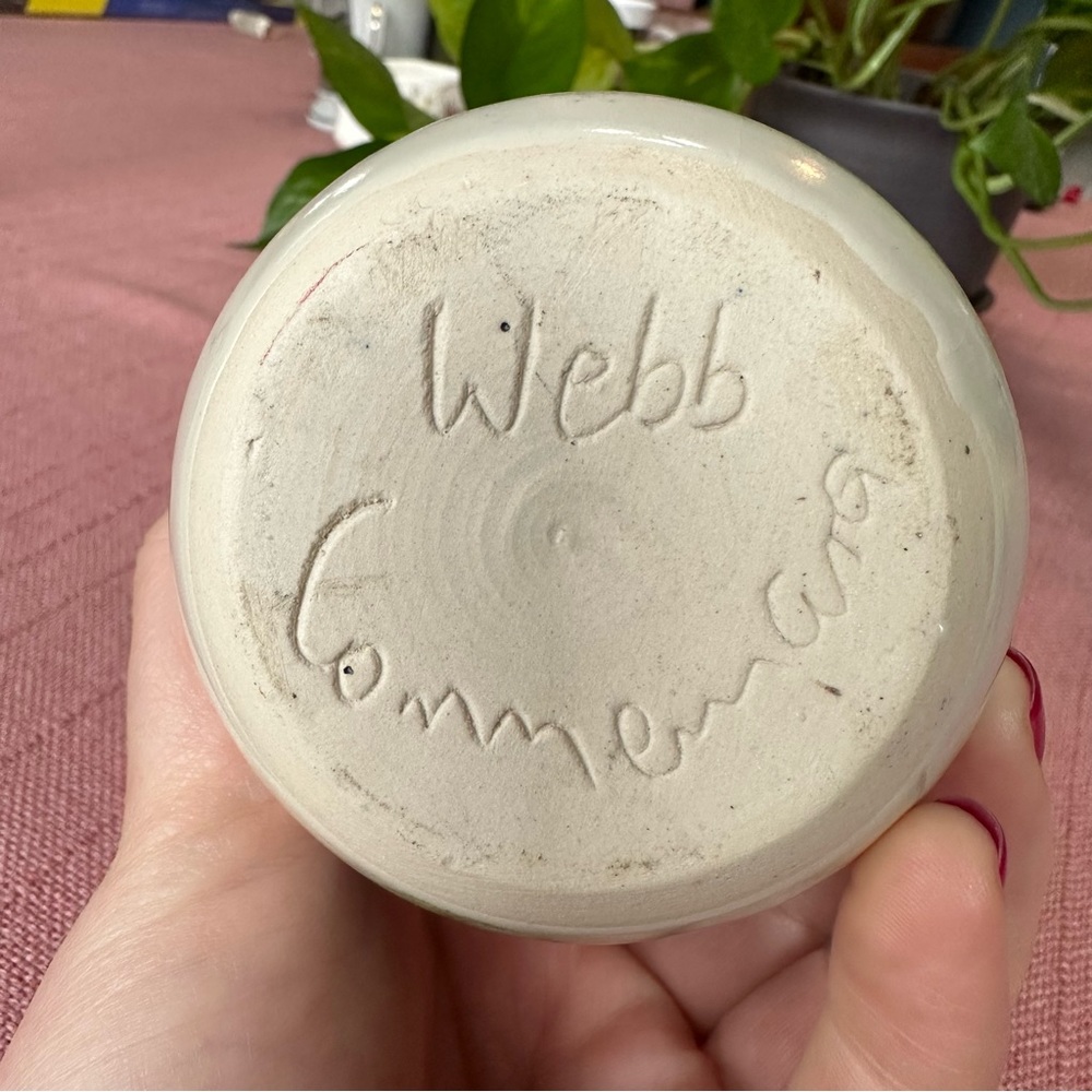 Vintage Webb Connemara Irish Studio Pottery Small Vase or Pen Cup - Picture 5 of 8